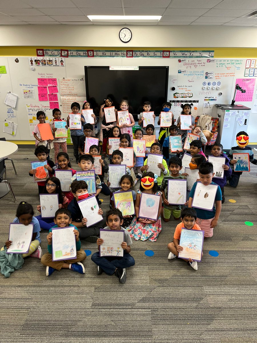 Ms_Weir_'s tweet photo. We published our first book! These writers are SO excited to have their OWN stories join our classroom library!!🥳 @MrsCreery https://t.co/2u7Bn1Lmcd