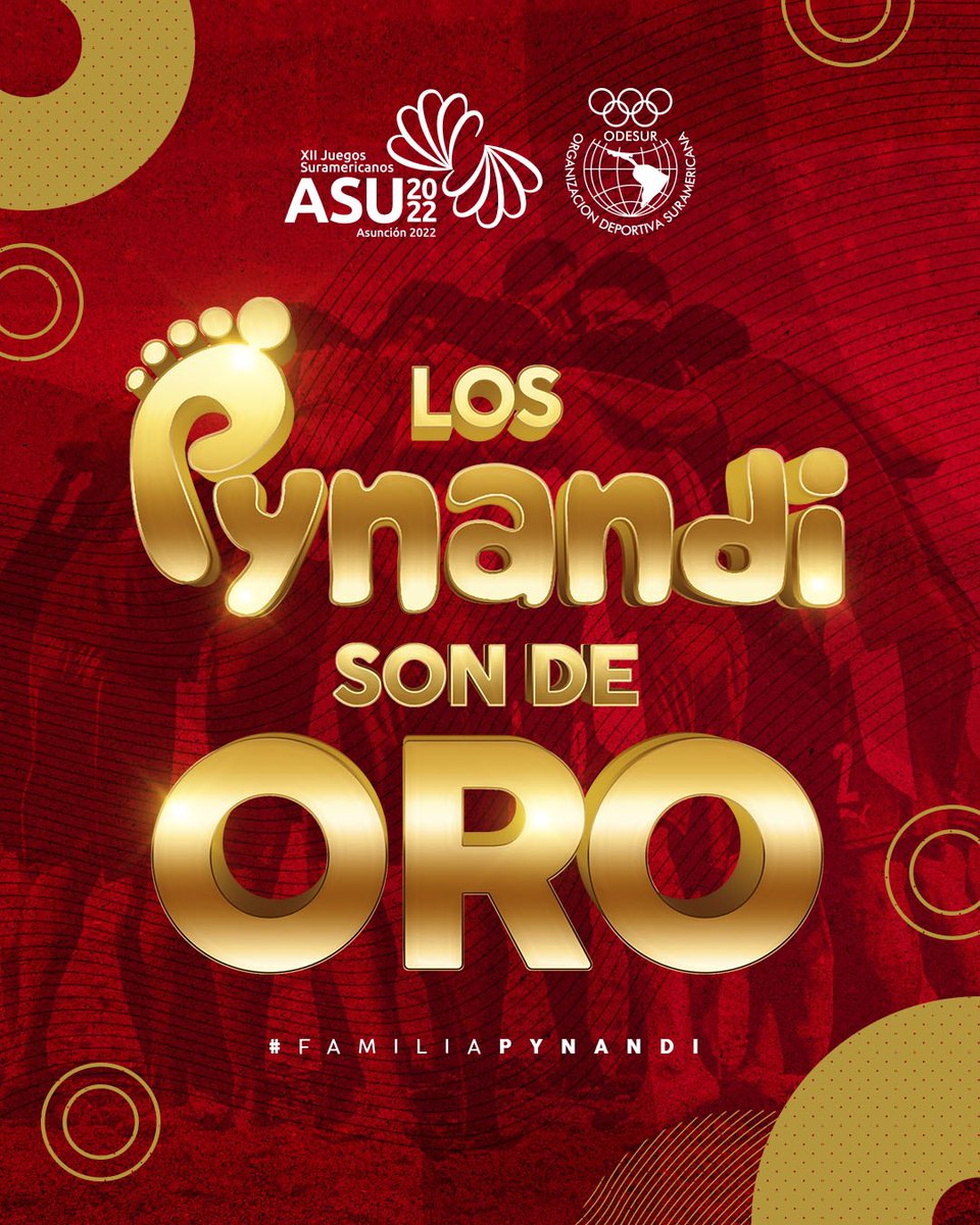𝙇𝙊𝙎 𝙋𝙔𝙉𝘼𝙉𝘿𝙄 𝙎𝙀 𝙌𝙐𝙀𝘿𝘼𝙉 𝘾𝙊𝙉 𝙀𝙇 𝙊𝙍𝙊 🥇

👏🏼 Paraguay se consagró campeón invicto de los juegos <a href="/asu2022oficial/">Asunción 2022</a> 🏆

!La #FamiliaPynandi 👣 conquistó el primer lugar ante toda su gente!

#APFFútbolPlaya 🇵🇾
#ASU2022 🙌🏼