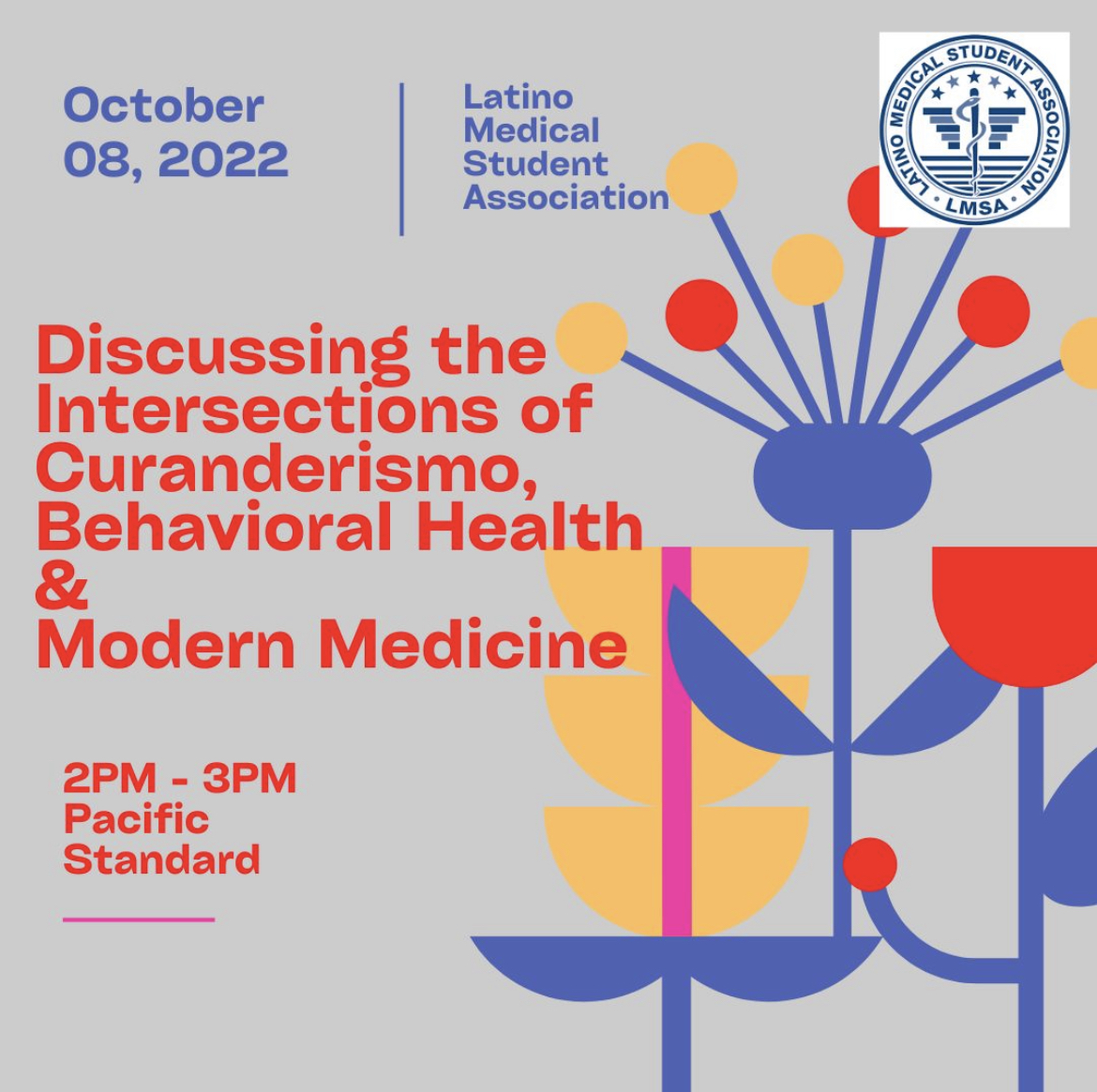 Join this conversation on the Intersections of Curanderismo, Behavioral Health, and Modern Medicine happening THIS SATURDAY, October 8th at 2 PM PST. Join Zoom Meeting thelmsa.zoom.us/j/84791492352 Meeting ID: 847 9149 2352