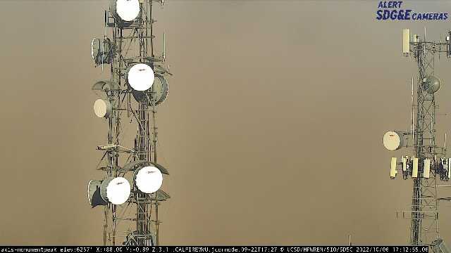 DanielFireTruck's tweet image. From 30 Minutes ago to now this Camera got dusted over. #CAwx #SoCal
