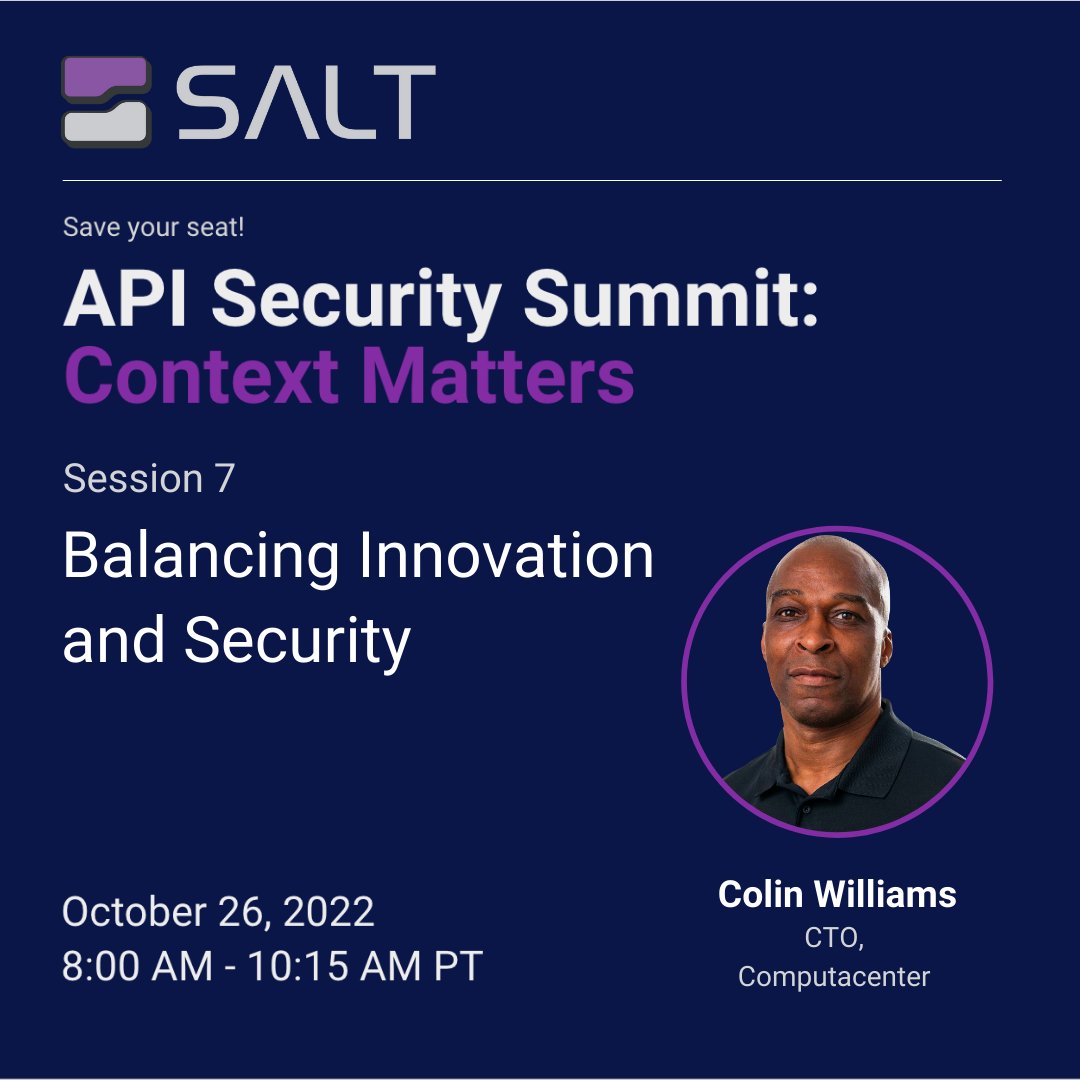 TechstrongLrn's tweet photo. We’re cutting through the noise surrounding #APIsecurity.

Colin Williams joins #APISecuritySummit to clear up common misconceptions and offer tips to overcome challenges particular to securing APIs. https://t.co/TTEoP1n8CA https://t.co/ITMWJ7PL17