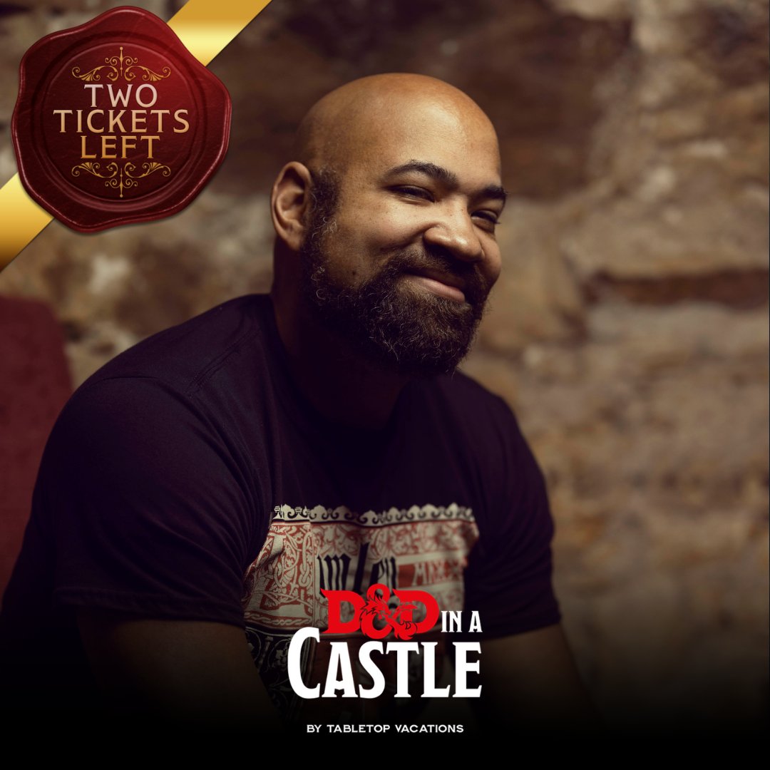 dndinacastle's tweet photo. There  are just two tickets left for @BDaveWalters table at D&amp;D in a Castle Spring 2023, March 6-10! With his charisma and storytelling talent, we are not surprised he's in high demand. Claim your seat before your chance closes out! https://t.co/P7BNhGCgVO https://t.co/dkUGa7PuRS