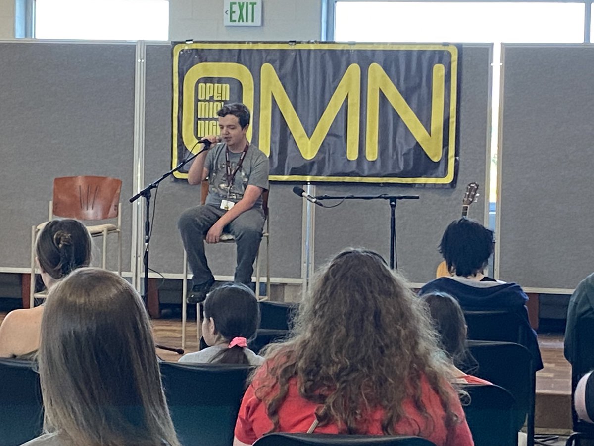 Great talent taking the stage at Open Mic Night tonight! <a href="/ACHSLib/">Centennial Media</a> <a href="/AnkenyHawkMedia/">AHS Media</a> #OMN