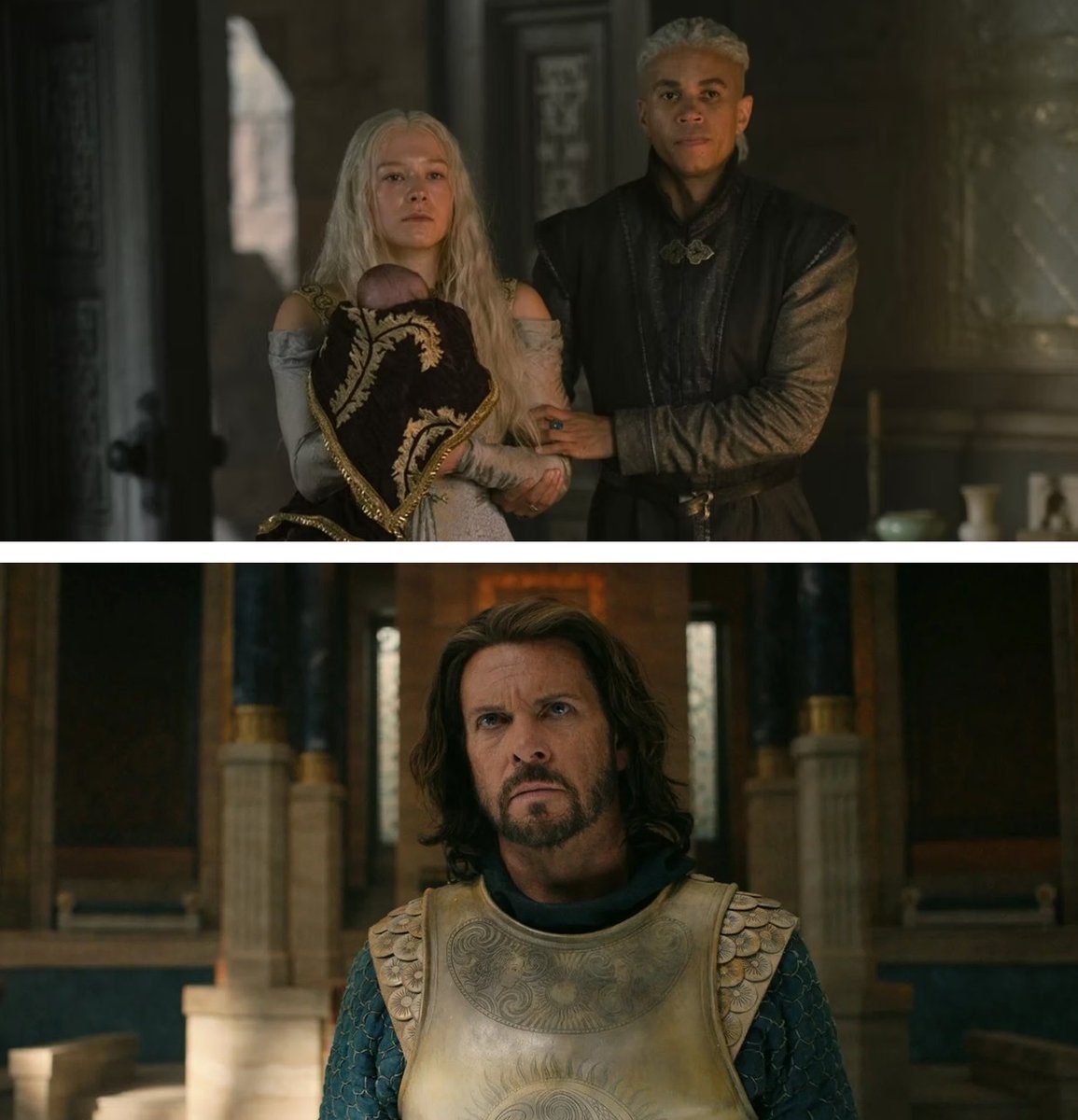 ben_mccaw's tweet photo. So fun to see #HorizonForbiddenWest cast members John Macmillan and Lloyd Owen do amazing work on #HouseOfTheDragon and #TheRingsOfPower. Hard to believe that noble Captain Elendil is also Ted Faro! https://t.co/MFzJflUsu4