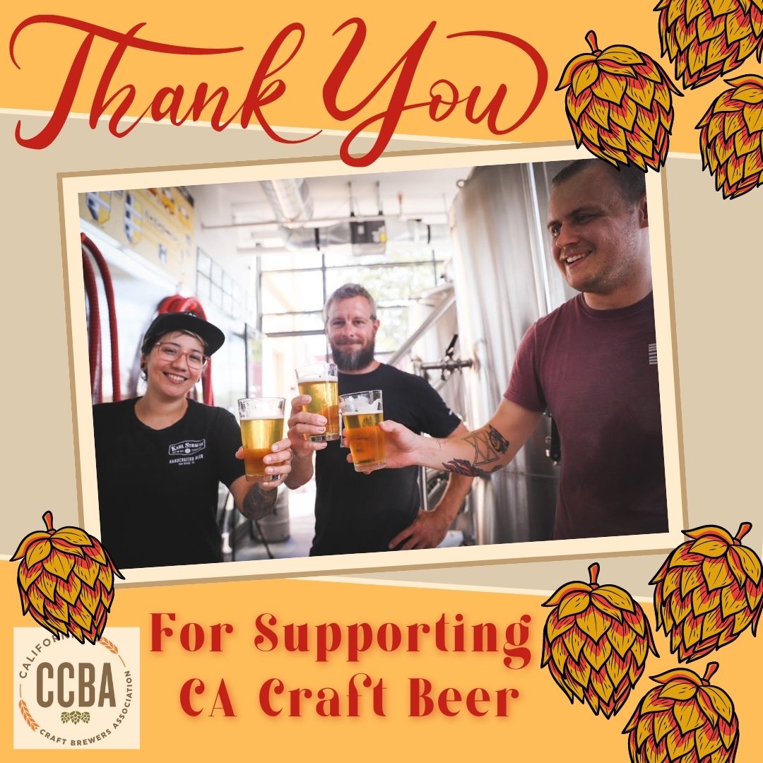 CACraftBrewers's tweet photo. The team at @KarlStraussBeer toasts to the future of #cacraftbeer! Thank you @GavinNewsom and authors @JimWoodAD2 and @AsmMarcBerman and local reps @Bmaienshein and @sentoniatkins #ab2301 #ab2307 https://t.co/zDnOCH3ds1