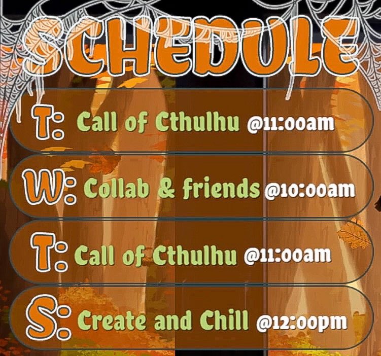 twitch.tv/yaricotv
Just posting my schedule for next week! Hope to meet new troopers then! Have a lovely rest of your day or night! Much love! #VTuberUprising #vtubers