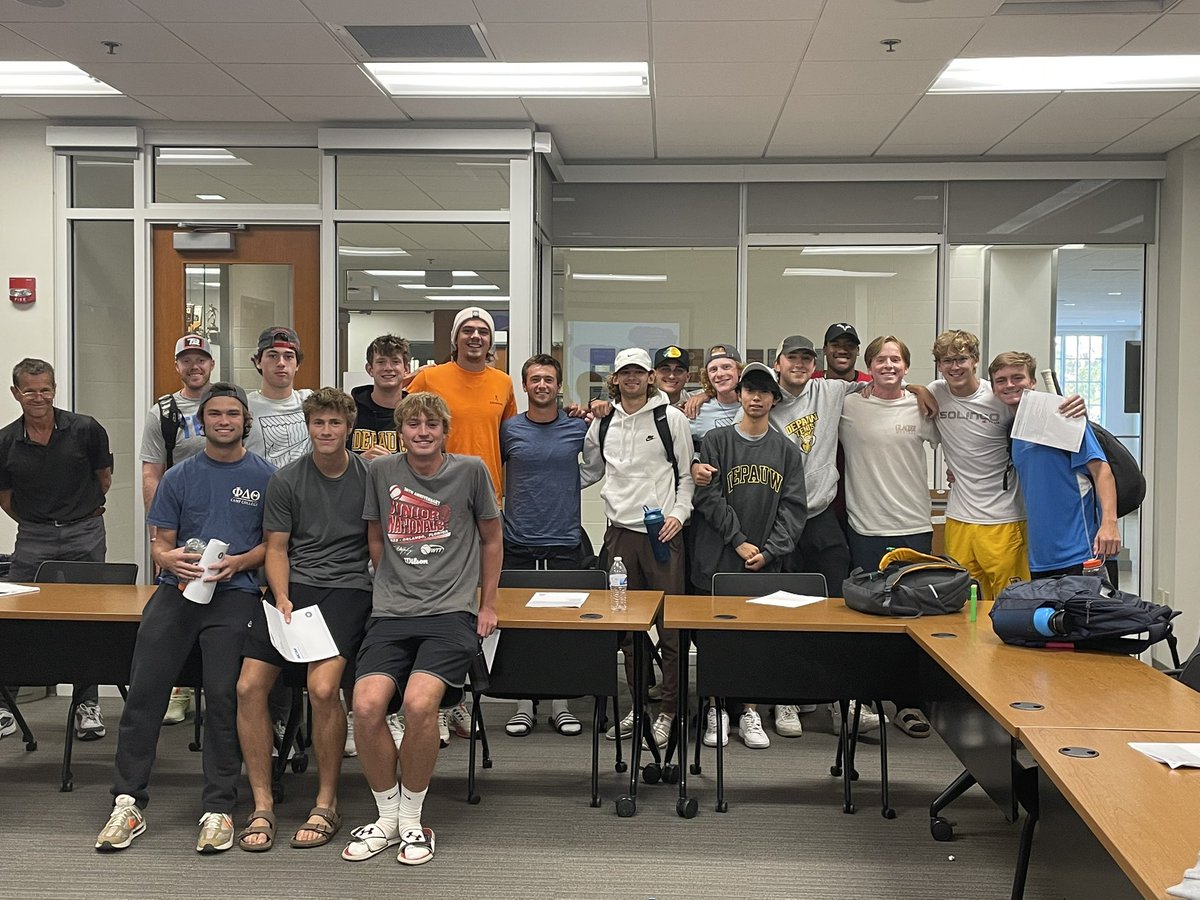 asaundrap's tweet photo. Had the pleasure of facilitating DiSC for @DePauwTennis the last 2 days. #LearnLead @DePauwAthletics https://t.co/GxSy3zp1wj