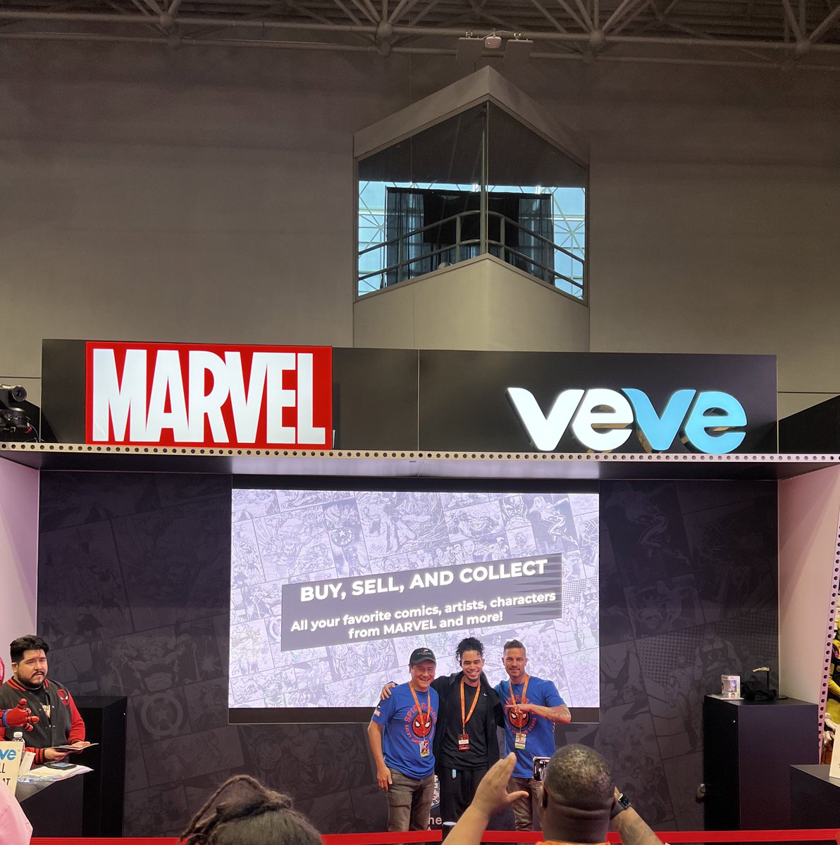 veve_official's tweet photo. An incredible day one at #NYCC2022 in the books! We loved meeting everyone who stopped by. 

Stay tuned to our social channels for more from this weekend! 💯 https://t.co/jkYvG2hfLJ