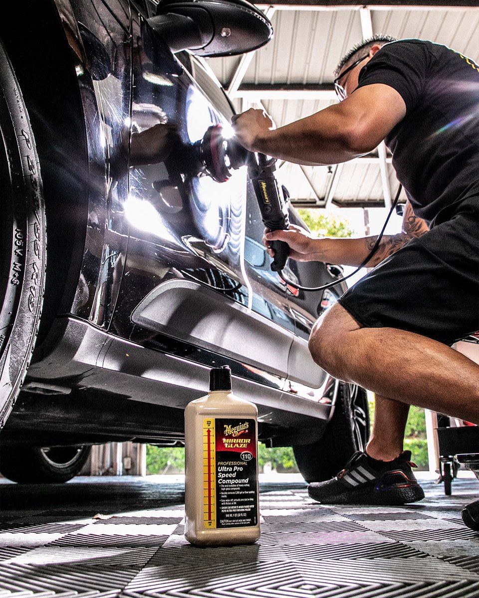 Meguiars's tweet photo. Ready to quickly remove defects &amp; reveal the shine, gloss &amp; paint clarity?! Of course you are! 👊 ✨ 
M110 Ultra Pro Speed Compound &amp; M210 Ultra Pro Finishing Polish!

#meguiars #compound #procompound #mirrorglaze #prodetailing #prodetailingproducts https://t.co/L1JkYkx3iN