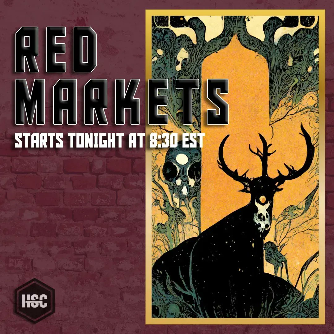 HighShelfCLTV's tweet photo. 🔴 LIVE || It's time for #RedMarkets! The Incidentals only nearly escaped their run in with the aberrant creature whose been haunting their steps since the beginning of our story. They've made it home safe but for how long? #ttrpg

Join us on #Twitch: https://t.co/dw6VIVWF6t https://t.co/cAXozXI4v8