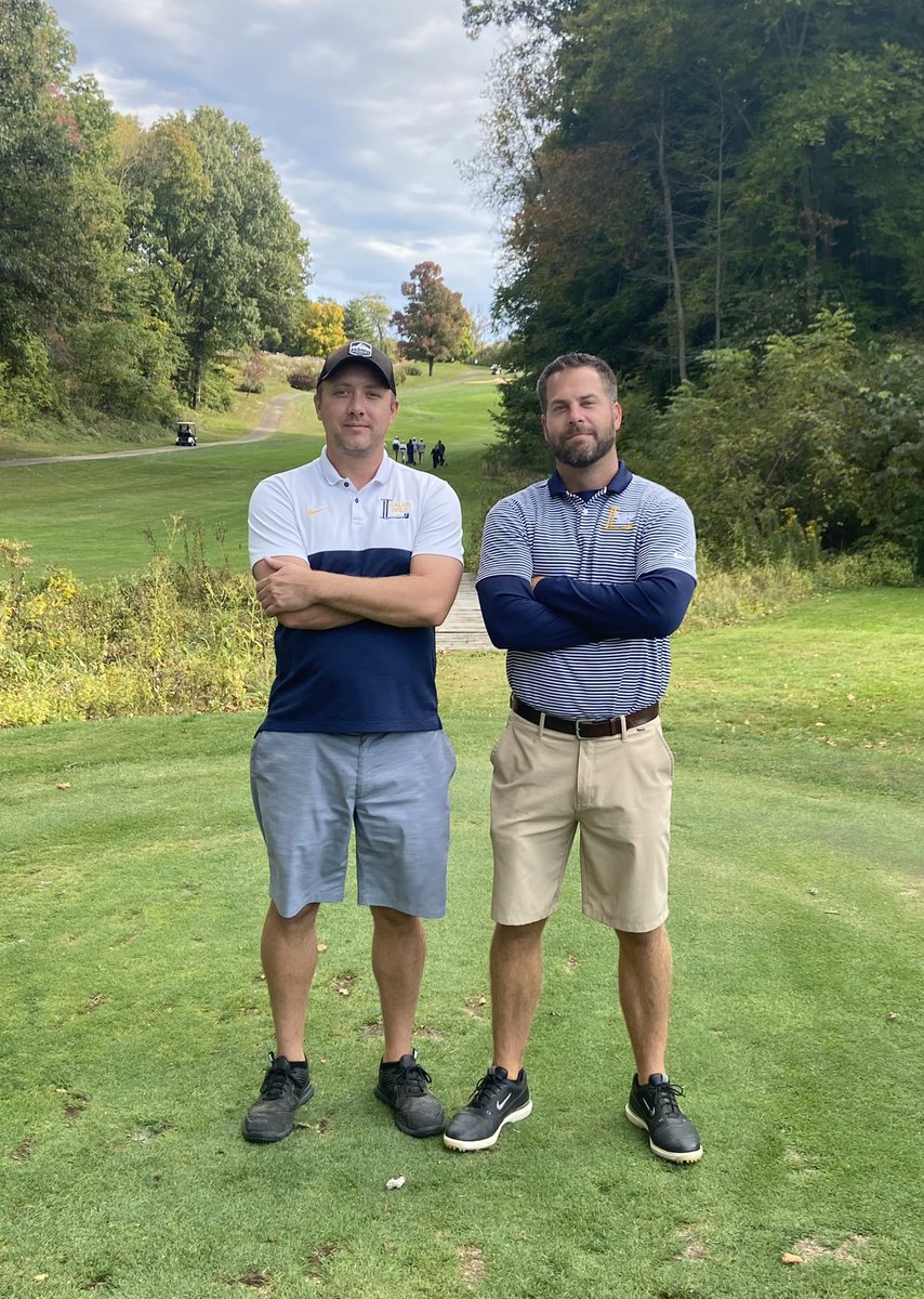 coachtruex's tweet photo. The 6th matchup of the night had Coach Truex from Team Cohen against Coach Leasure from Team Senften! This matchup went back and forth from the start and went all 9 holes ending up with Leasure making a clutch putt at the end to halve the match! #GalesGolf #ParTeeTime https://t.co/NfXdFFN77B
