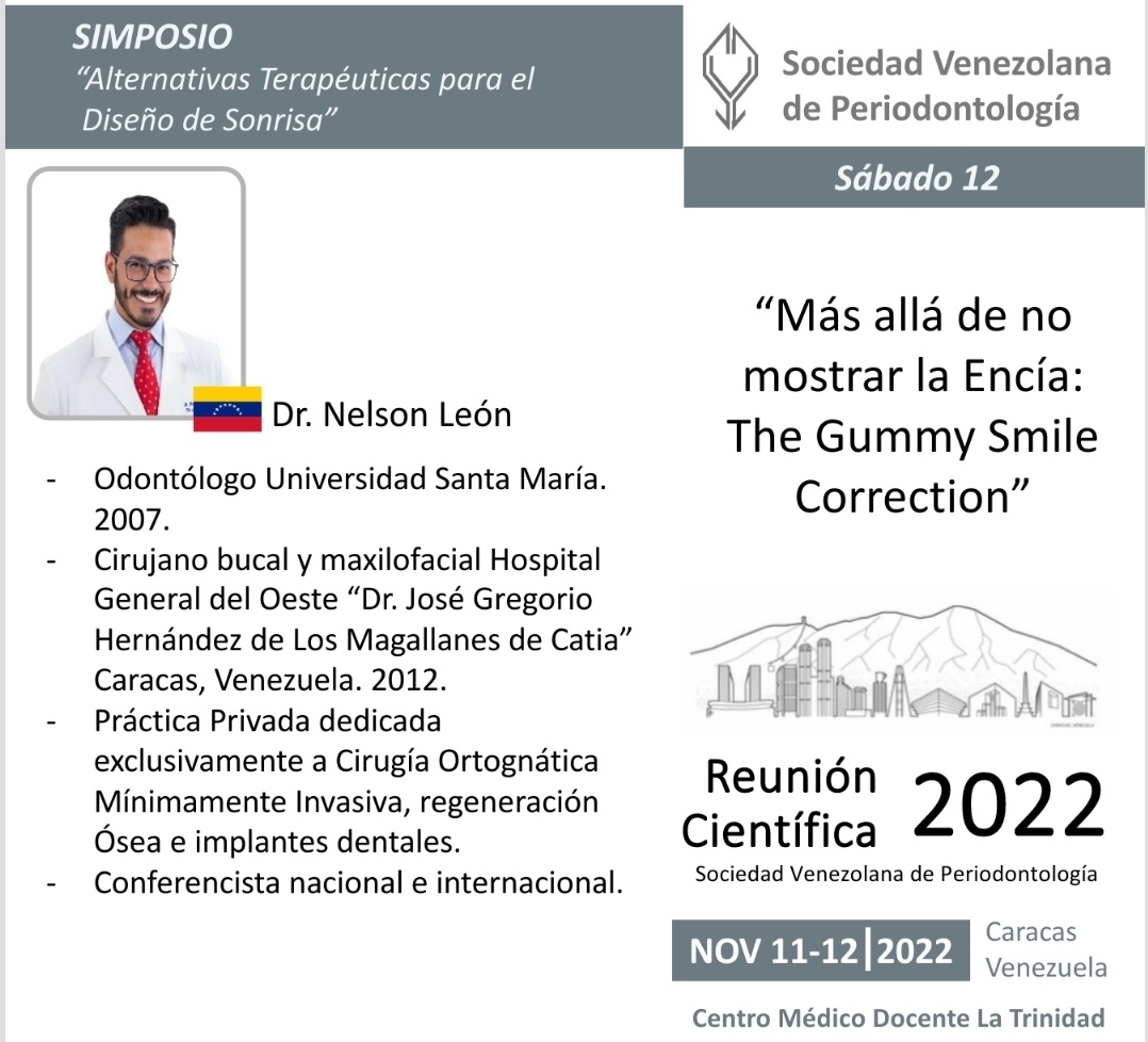 svperiodoncia's tweet photo. #12deNov Simposio: "Alternativas terapéuticas para el diseño de sonrisa" Nelson León @drnelsonleon Tema: "Más allá de no mostrar la encía: the gummy smile correction" Inscripciones :
02129496249 - 02129496449
https://t.co/VYrOdAoBx7 https://t.co/jdxWKdWSCP