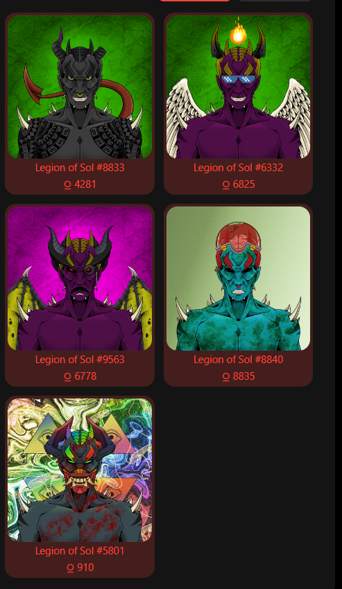 theBeAvSteRr's tweet photo. Schemin' with the Demons.....@Legion_of_SOL is the move...Staked up and earning $FIRE gotta get these rookie number up! LFG ๐ฟ๐ #LsDao https://t.co/laYGtnLMt1