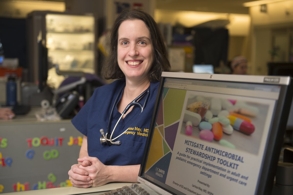 UCDavisEM's tweet photo. Excited to announce that @LSMayMD will be our new Director of Innovation and External Partnerships! This is in addition to her current role as Director of ED and Outpatient Antibiotic Stewardship. Congratulations to Dr. May! @nkuppermann https://t.co/mO81F7ZaoT