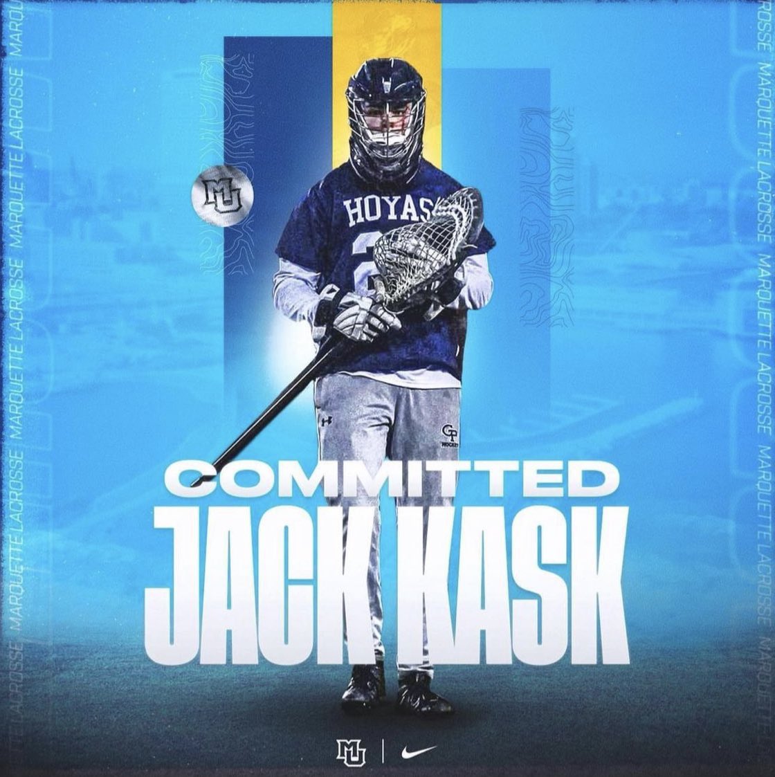 GPrep_Lacrosse's tweet photo. Congratulations to Jack on his commitment to Marquette! The Golden Eagles got a good one with the Kasker. https://t.co/mckhkdLMqm