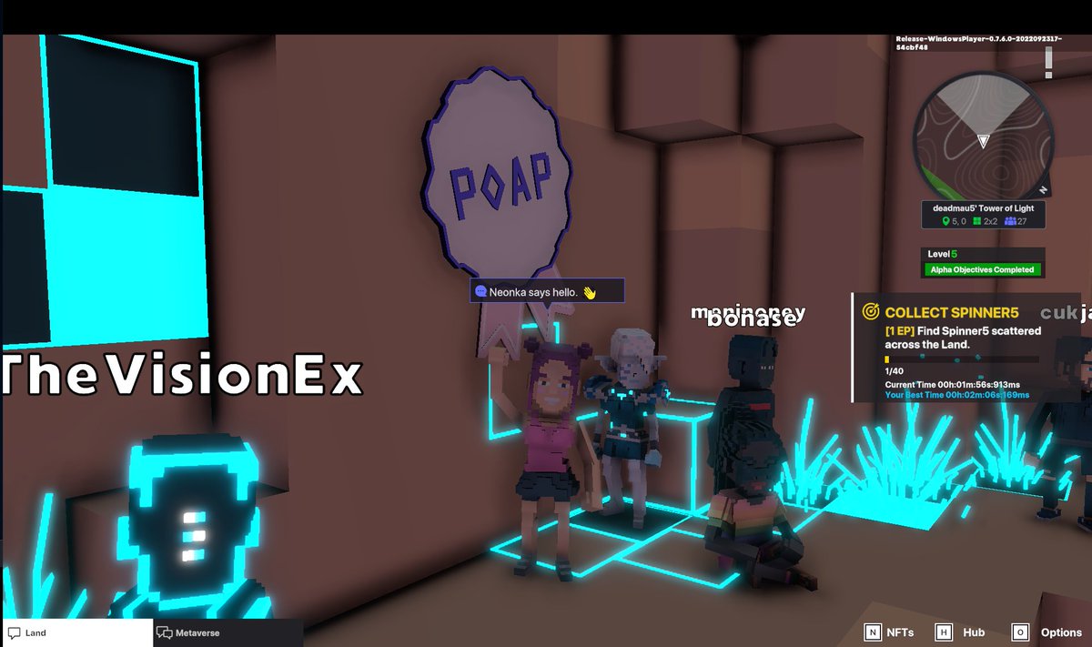 noomansky98's tweet photo. @TheSandboxGame @deadmau5 I just participated in the #SandboxAlphaS3Giveaway for a chance to win 500 SAND! Found George from the Metaglitch in @deadmau5's Tower of Light, check out my screenshot below!
👇
i'm here ! 
i found him and @TheVisionEx  #SandFam https://t.co/qtEJEKBz17