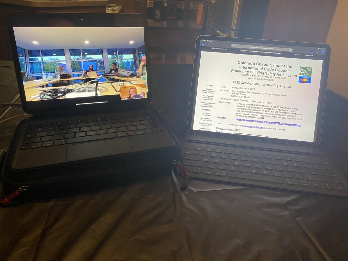 Great night to meet with my friends in the Colorado Chapter of ICC! Happy to have served as their liaison this year.