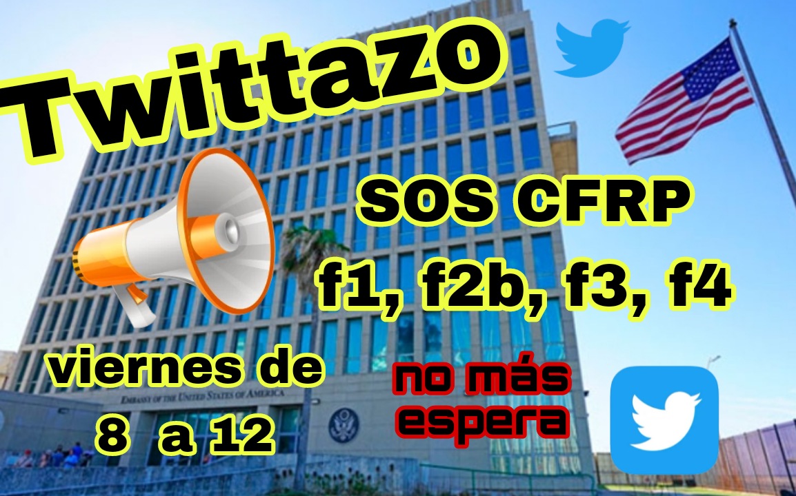 #CFRP
#CFRPentrevistadosenel2017 
#CFRPcitasprogramadas2017
#CFRPinvitacionesnuevas
#CFRPmasentrevistas 
#F1 #F2b #F3 #F4 #CP3 #Casossinaprobar #USCISCasospostales
<a href="/WHAAsstSecty/">Bureau of Western Hemisphere Affairs</a> <a href="/POTUS/">President Donald J. Trump</a> <a href="/Cartajuanero/">Juan S. Gonzalez</a> <a href="/USEmbCuba/">Embajada de los Estados Unidos en Cuba</a> <a href="/USCIS/">USCIS</a> <a href="/SecMayorkas/">ARCHIVED: Secretary Alejandro Mayorkas</a> <a href="/StateDept/">Department of State</a>