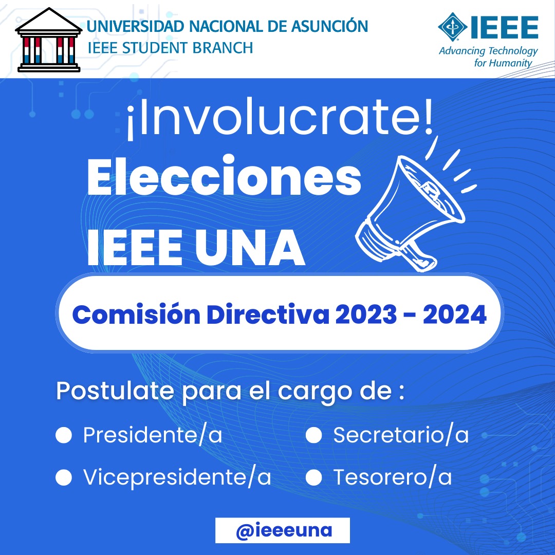 IEEEUNA's tweet photo. Atención Voluntarios/as 🤩

Estos son los Requisitos para  postulaciones a Comisiones Directivas del IEEE 📥

El periodo de recepción de postulaciones será del 12/10 al 19/10 📆

Si tenés interés en liderar alguno de ellos, te invitamos a postular 📢 https://t.co/CYsbvbOLpO