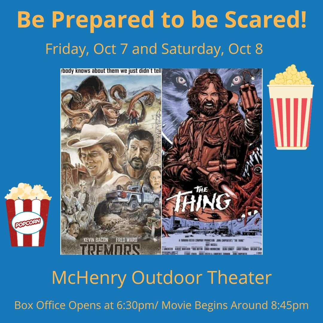 GerstadBuilders's tweet photo. Come prepared to be scared! This weekend enjoy two great scary movies at the McHenry Outdoor Theater. Make sure to visit the concession stand for some tasty snacks before the movie starts.

#mchenryoutdoortheater #scarymoviemonth #mchenry #bescared #snacks #popcorn https://t.co/1h54Rdt9dx