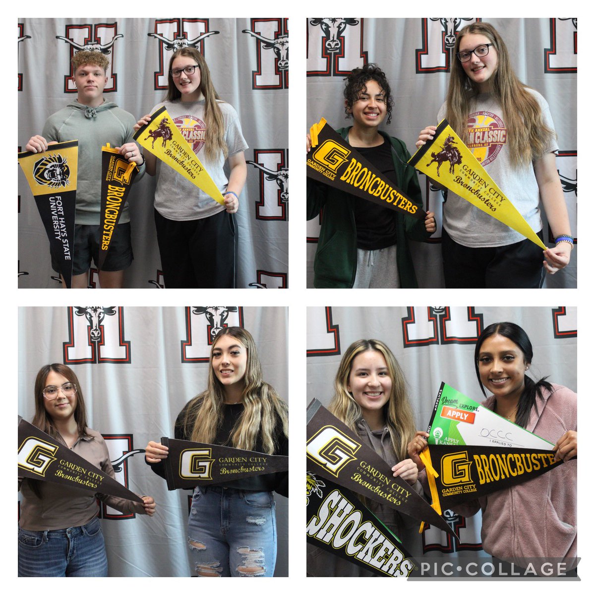 HHSCouns's tweet photo. HHS College Application Day for the Class of 2023! We tackled admissions, scholarship, and financial aid applications and even some resume writing and career research.  Thank You to GCCC Admissions and Financial Aid departments for joining us! #LonghornLegacy #HornsUp #ApplyKS https://t.co/igrtGHZG4J