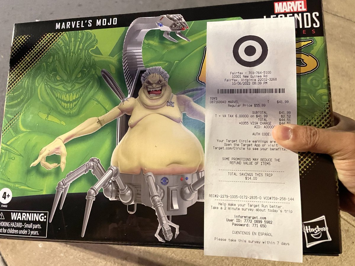 WrenchNato's tweet photo. Soooo if your target has the 41.99 tag and it rings up as 55.99 (it will), just tell them to price match itโฆBOOM! #Mojo #ToyTips https://t.co/ZXY34fmZCj
