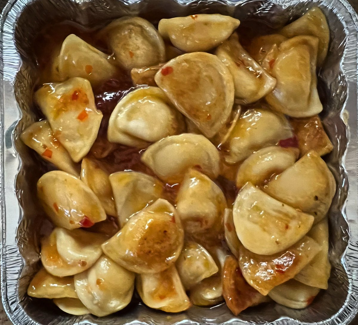 C_Joyce3183's tweet photo. Sweet chili #pierogies ready to go for the annual @WNEP backyard #nationalpierogiday (observed) celebrations tomorrow! #yummy #pierogi #pierogy #nationalpierogyday #mrstspierogies #amnewsers @MrsTsPierogies https://t.co/XNabyjNPin