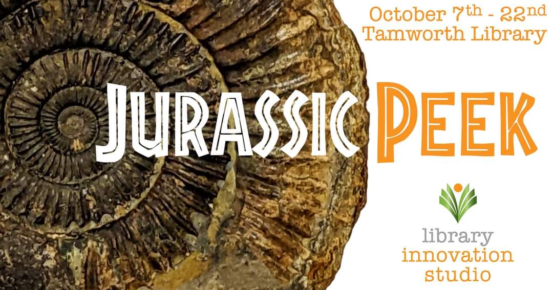InnovationStew's tweet photo. Take a peek into the prehistoric past with a free exhibition of fossilized plants and animals from 9 thousand to 538 million years ago!

For film fans there is also a selection of replica props from #JurassicPark (1992) on display. 

Tamworth Library, October 7 to October 22. https://t.co/gbtS3RWgiA