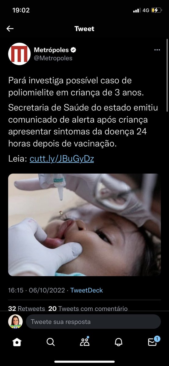flferronato's tweet photo. @tabataamaralsp Tabata, corre aqui… a criança foi vacinada… https://t.co/LFxZDQ6s32