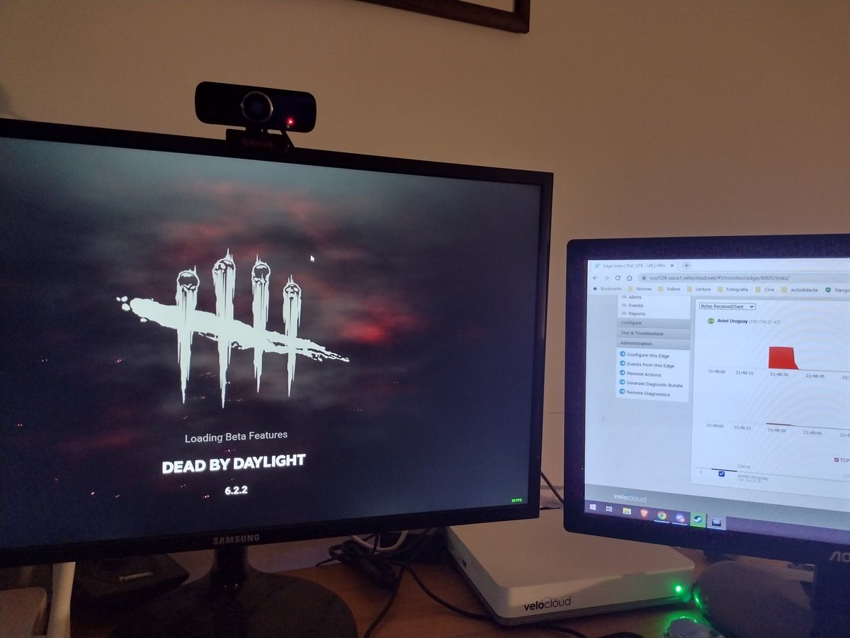 AParnizari's tweet photo. No voy a decir quien anda jugando con un appliance de #Velocloud @VMware y testeandolo con @DeadByBHVR 👀 https://t.co/rTX9465xvW