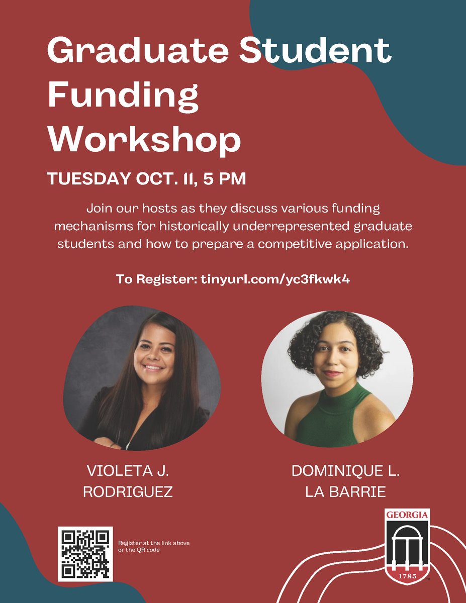 Come join  @vjrodriguez33 &amp; me as we host a workshop on how to seek funding opportunities and prepare your materials for grad funding apps!  #STEMFunding #GradSchool #Psychology

Link to register: tinyurl.com/yc3fkwk4