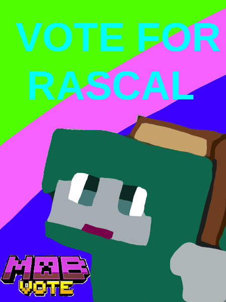 DanDanPlush's tweet photo. #MinecraftMobVote #VoteForRascal https://t.co/zK4jdmquLA