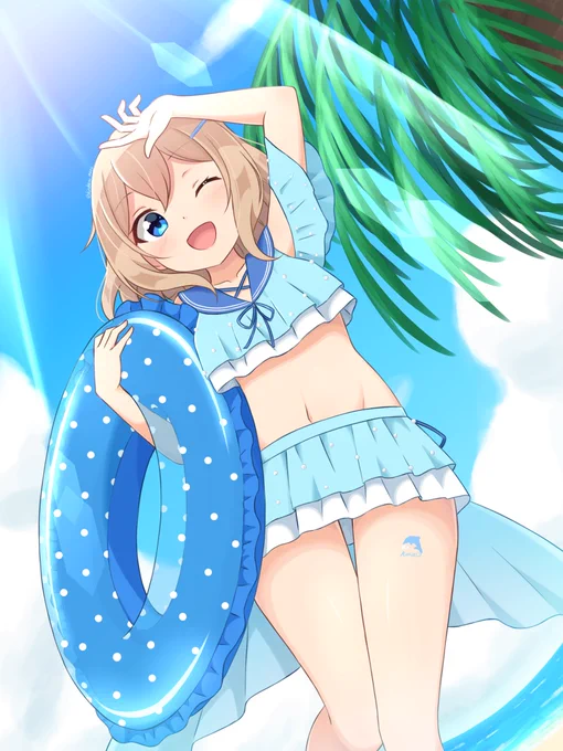 うちのあお色 アオナちゃん #あなたのあお色の作品を見せてください 