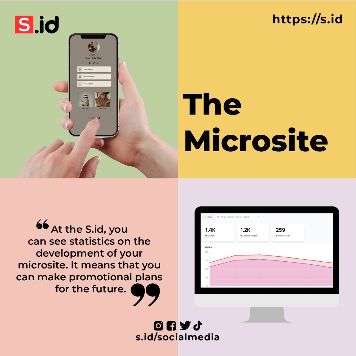 home_s_id's tweet photo. In building a brand, you need accurate data for future plans. Then the microsite is perfect for you; with the statistical link feature, you can get accurate data about the number of visitors to your link.
#sid #microlinks #linkstatistics
#statistik #branding https://t.co/UN1WYbKszM