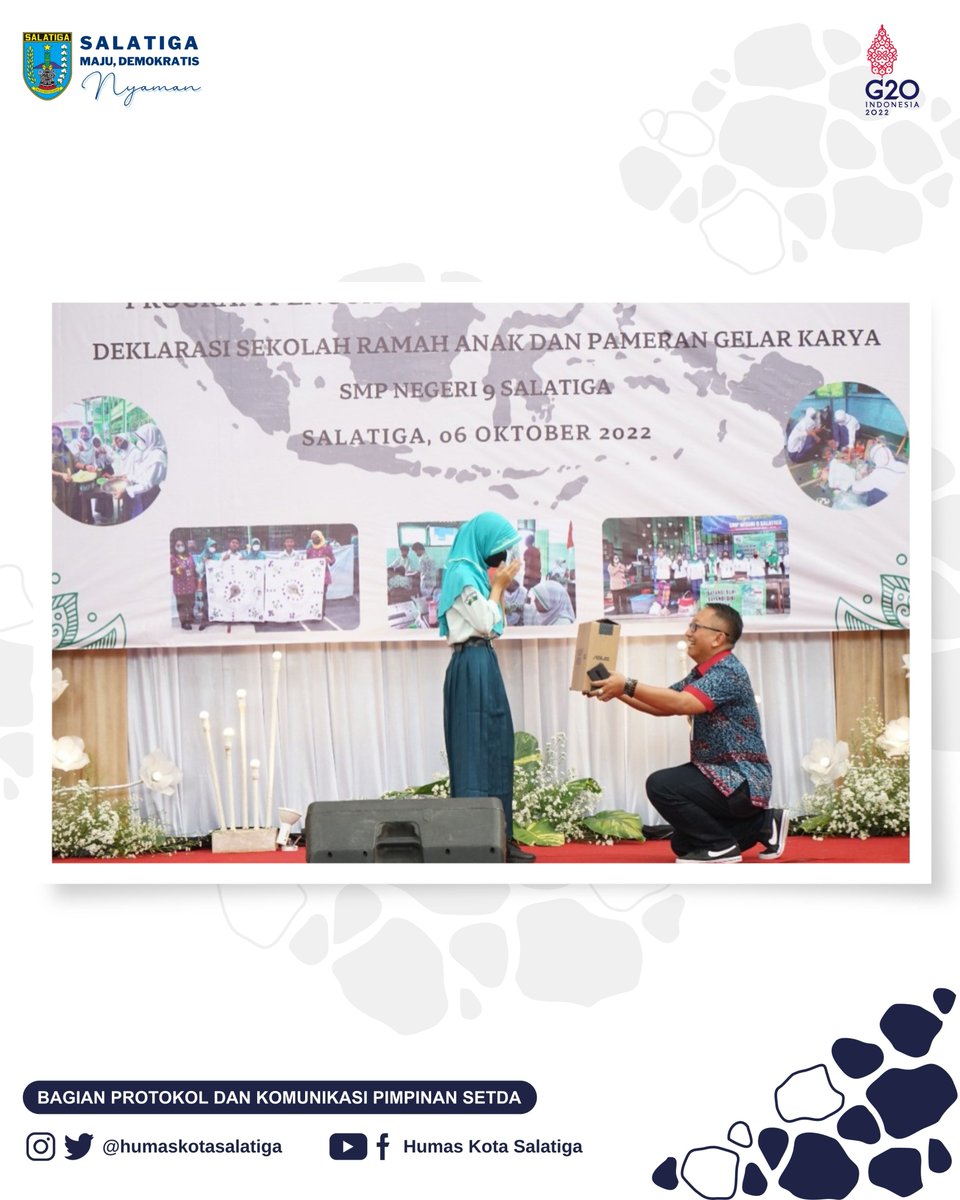 HumasSalatiga's tweet photo. @jokowi @ganjarpranowo @taj_yasinmz @Sinoeng69 #smp9 #salatiga #pjsalatiga #deklarasiramahanak #ramahanak https://t.co/Ym1vqdV5aY