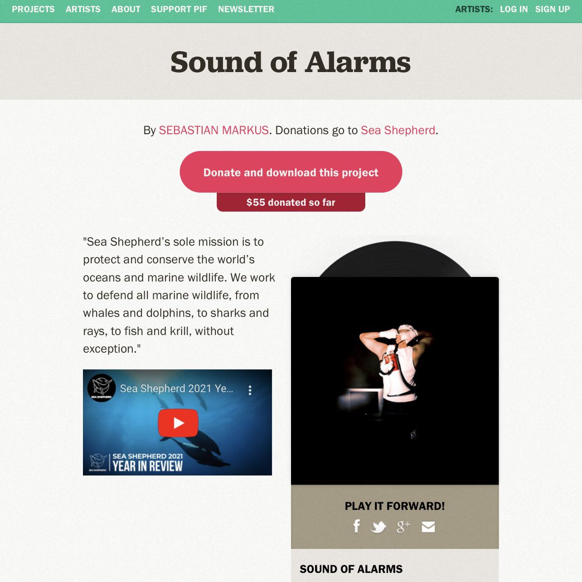 homegrown_xyz's tweet photo. Wanted to thank everyone who’s supported the @seashepherd campaign through this release — $155 raised cont. protecting marine wildlife around the world. 

If you want to support, you can donate $5+ here and receive a DL of “Sound of Alarms” + Inst/Aca 🐋

https://t.co/bRTCukpMbu https://t.co/bGzsnajNqS