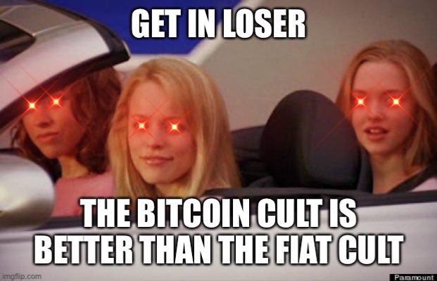 NormanRemnant's tweet photo. Apparently I’m in a #BitcoinCult https://t.co/yYJXel4DdA