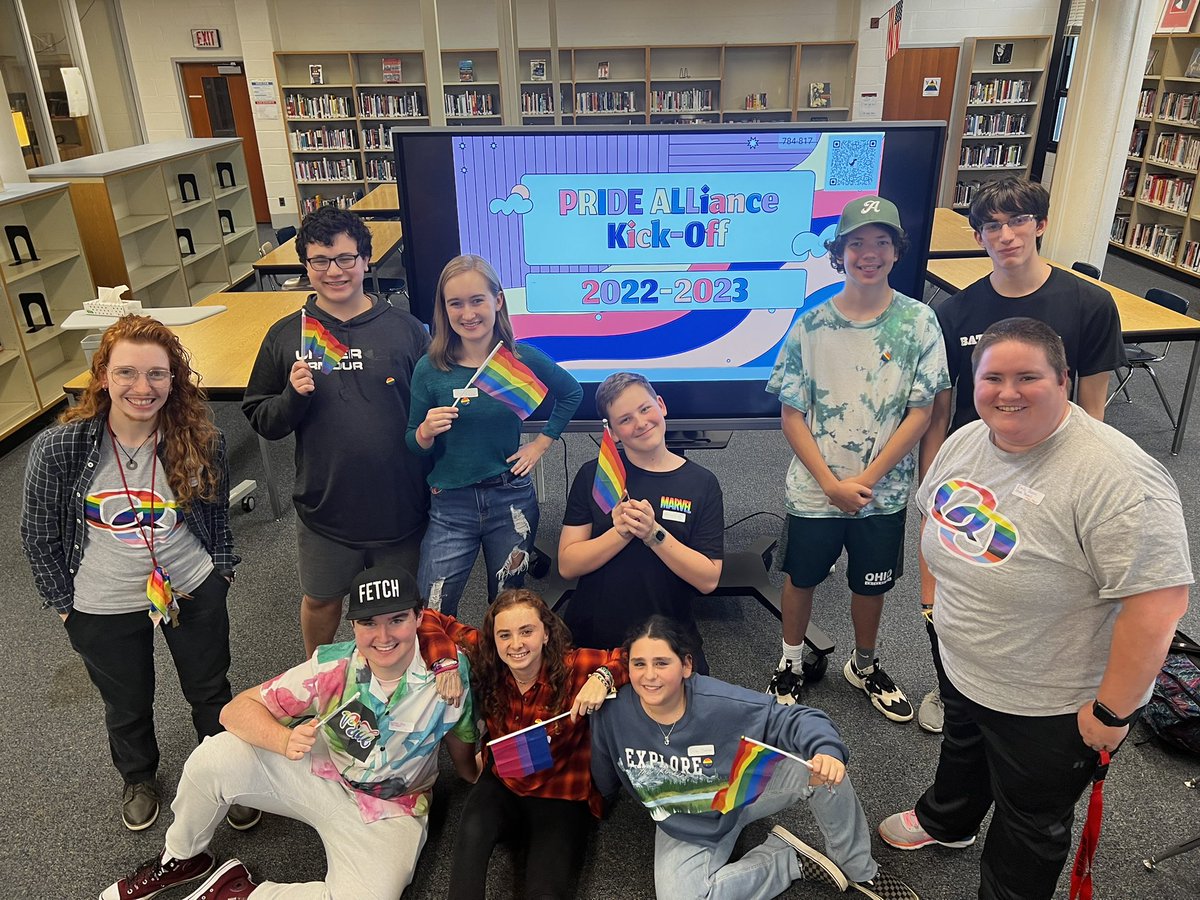 QOHSAP_EB's tweet photo. An amazing kickoff event for the first in-person MCPS Pride ALLiance meeting! ๐ณ๏ธโ๐๐ณ๏ธโโง๏ธ QO was proud to host this opportunity to share glows and grows for LGBTQ+ students and staff #allmeansall #equityandinclusion #representationmatters @QOHSPrin_Thomas @mcpsequityteam @mcps_lgbtq https://t.co/LPKdVhN82V