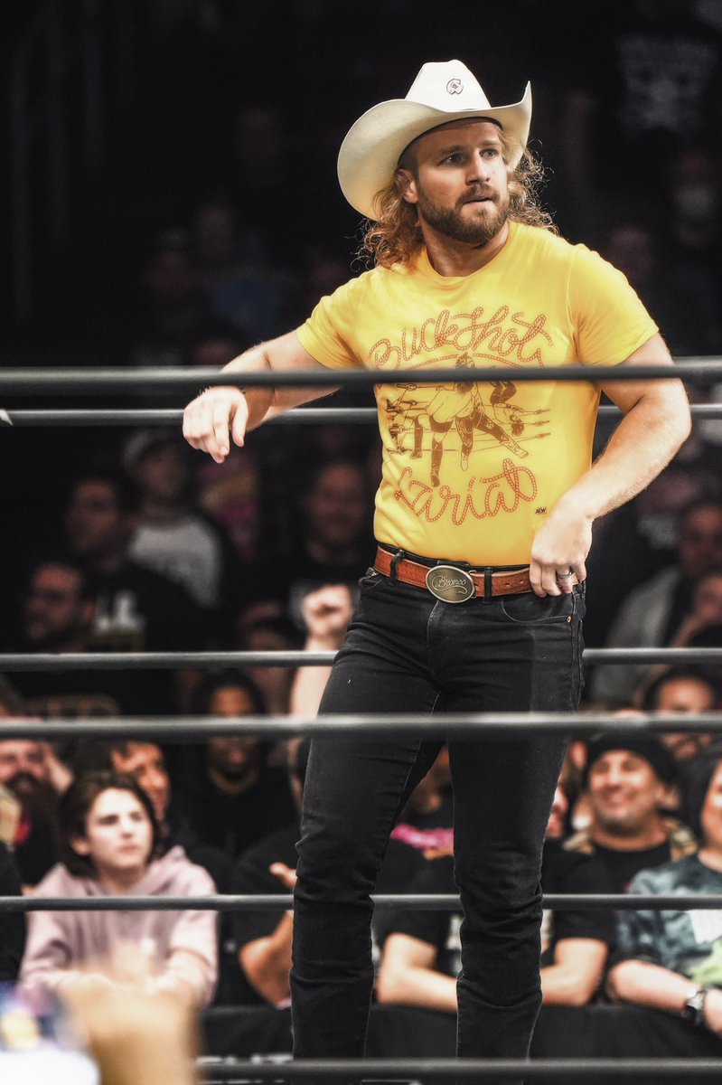 theAdamPageOOC's tweet photo. Cowboy #AEW #Hangman #AEWDynamite #AEWRampage https://t.co/bfnDp55JoY