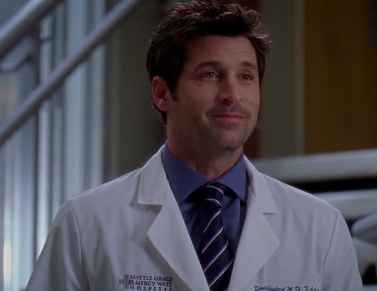 staywithgaetani's tweet photo. "the blue highlights your eyes"

Just here to parallel Derek Shepherd and Meredith Grey being chiefs of surgery. 

#GreysAnatomy https://t.co/kFPcL8RnQz