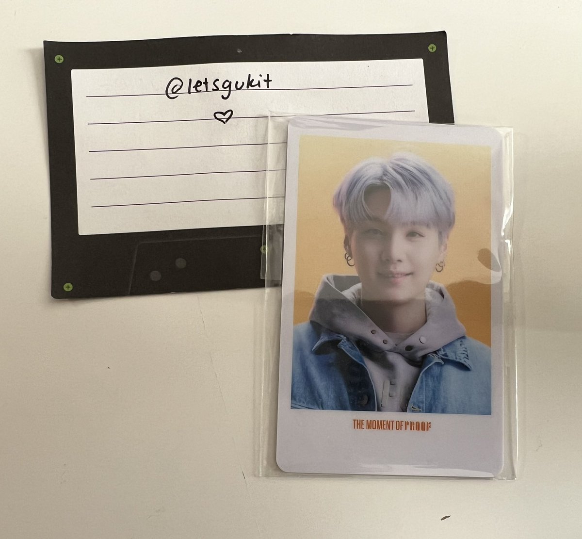 sevranghaes's tweet photo. WTT / Want to trade 

BTS Proof Collectors Edition Pre Order Benefit / CE POB 

Have: Yoongi / Suga  
Want: Jungkook 

Loc: USA 

Please DM! 

#btswtt #btstrade #btstrades #btswttusa https://t.co/w68e8FKnHO
