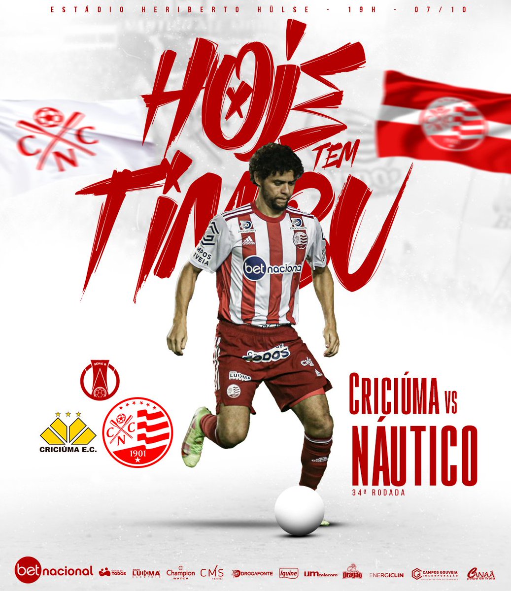 nauticope's tweet photo. PRA CIMA DELES, NÁUTICO!!!! 🔴⚪

🏆 Campeonato Brasileiro Série B - 34ª rodada
⏱ 19h
🏟 Heriberto Hülse
🎥 SporTV e Premiere 
💪 #DiadeTimbu 
➡️ https://t.co/ZnQMn2wHB7 https://t.co/UQarca9uHy