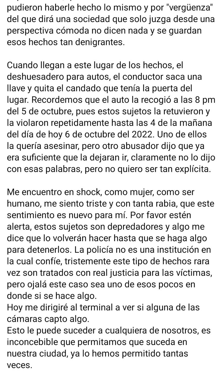 KarollFalla130's tweet photo. #Ibagué | Joven fue abusada sexualmente por 5 hombres de forma continua desde las 8 p.m hasta las 4 a.m de hoy, esto después de tomar un carro particular que se hizo pasar por Uber saliendo del terminal de transporte.

Aún no hay ningún capturado, esto es indignante @FiscaliaCol https://t.co/GxZt7qUoy9
