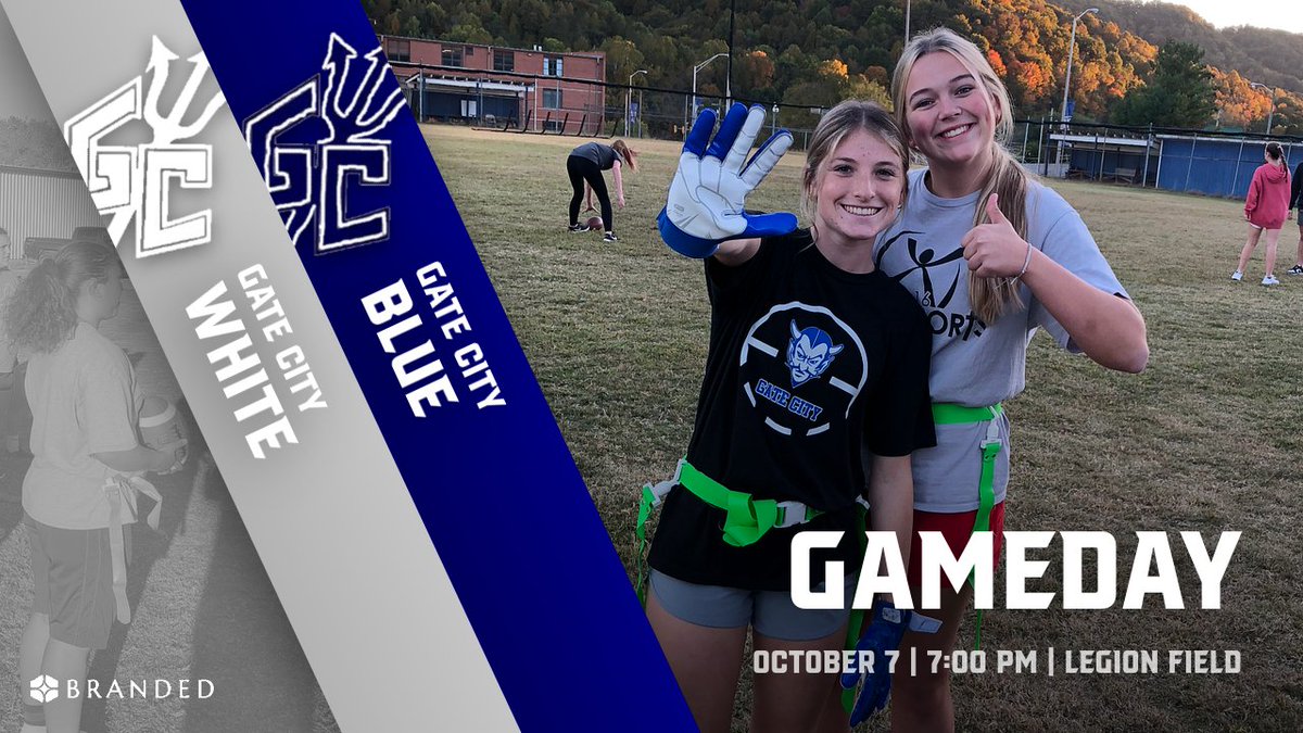 GCHSDevils's tweet photo. 🚨 POWDERPUFF GAMEDAY 🚨
- Sponsored by Branded -
- Blue 🆚 White -
⏰ 7:00 PM (Gates Open 6:00)
🏟 Legion Field
🎟 $5 and/or donation to GC Athletics
📍 Gate City, VA
📺 @NFHSNetwork
🎙 @gcfbprepostgame
#4FORE https://t.co/JSne6WWTeE