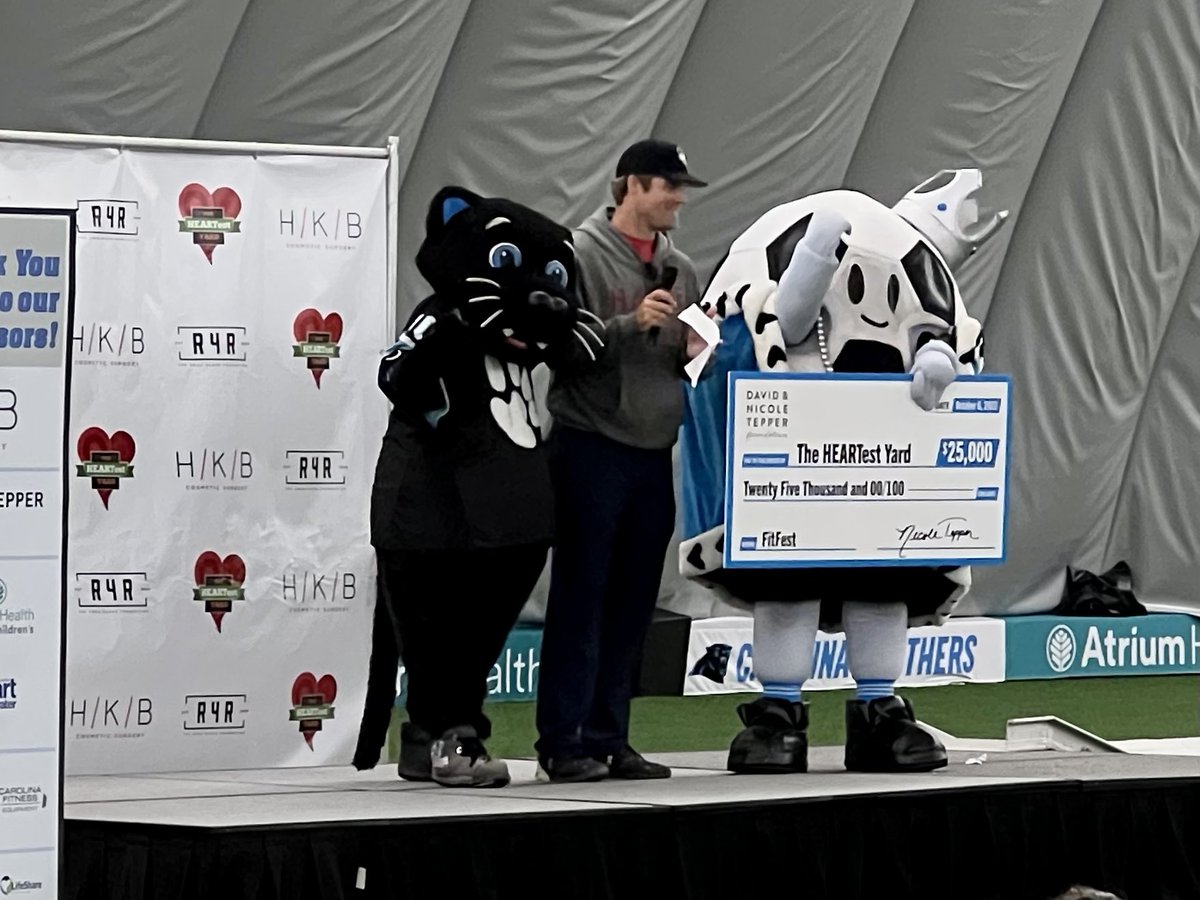 Straight from @TheCannonWayFB practice to The HEARTest Yard FitFest. #HEARTestYard #HalveAHeart #fitfest #playforTJ