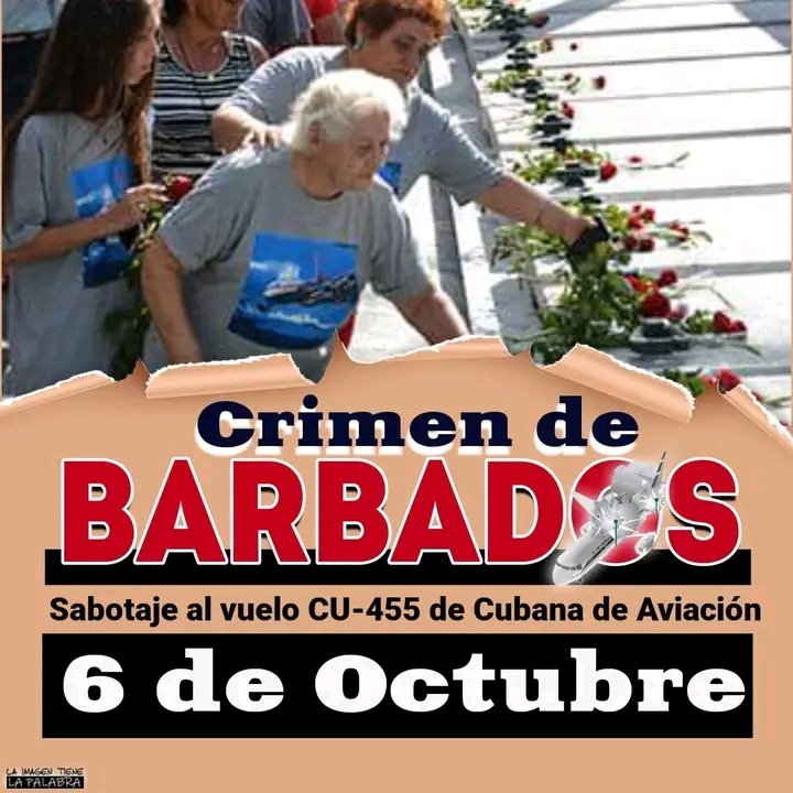 edad_ci's tweet photo. El 6 de octubre de 1976 ocurrió uno de los hechos más dolorosos para #Cuba.A 46 años de lo ocurrido #Cuba lo recuerda El crímen de #Barbados. #BarbadosEnLaMemoria #TenemosMemoria #Laprimerainfanciaimporta @niurdisreyes @dpestgo @RaulSamon https://t.co/hGACO85Weh