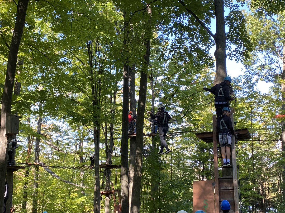 MSS_H_W's tweet photo. Team building via Treetop Trekking at Heartlake Conservation @MississaugaSS @pradeep_rajah https://t.co/pOusiDPB0T
