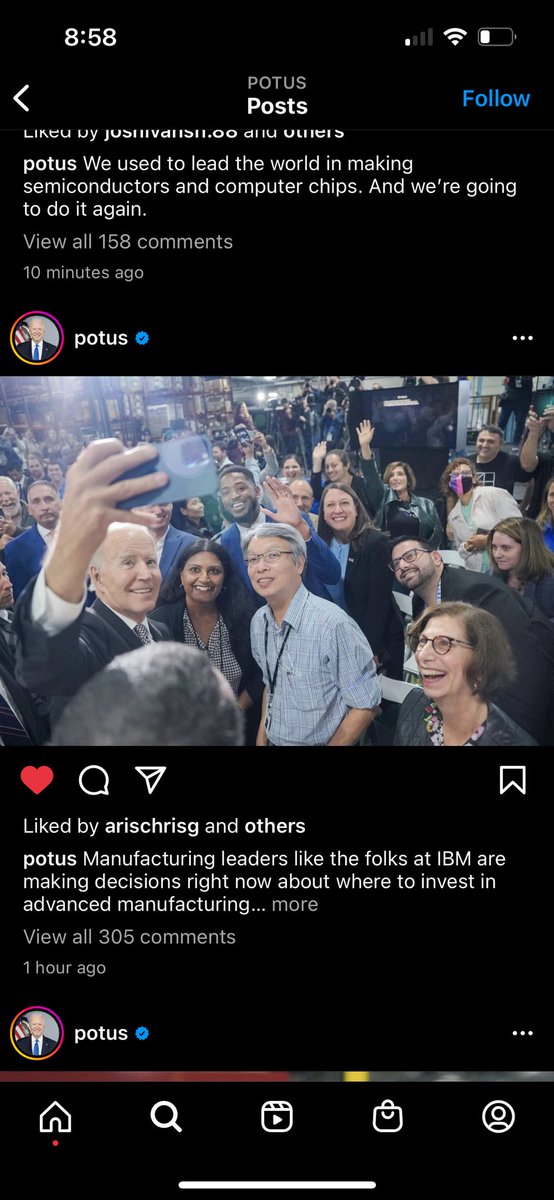 NadaSantiago7's tweet photo. And then end up on @POTUS Potus’ instagram page… https://t.co/3LUNw0L988