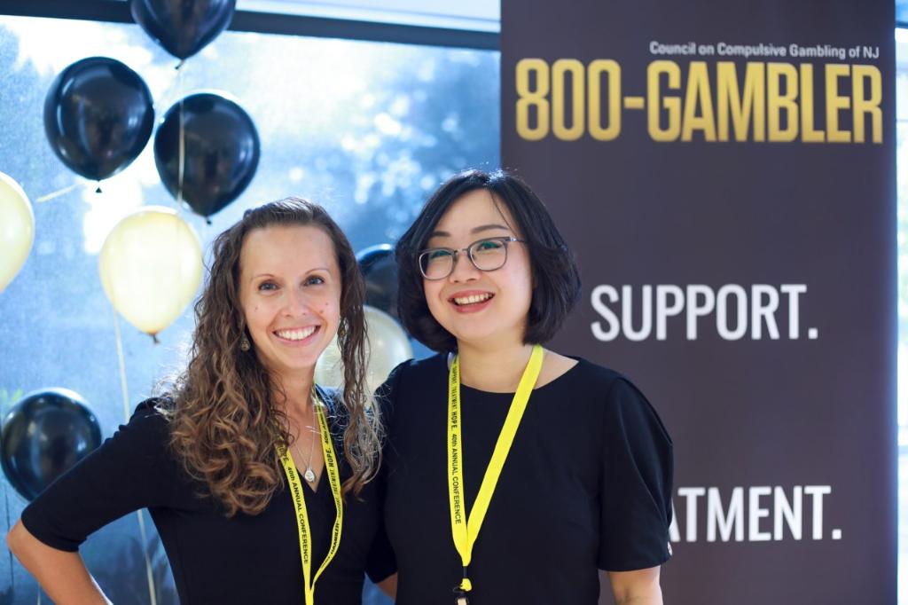 Sharing a great picture of CGS Asst Director Jackie Stanmyre and Dr. Vivien Anthony, Scientific Director for Video Gaming and eSports from their presentation on "The Nuance of of Mindfulness: Gambling Treatment Implications" <a href="/ccgofnj/">The Council on Compulsive Gambling of New Jersey</a> annual conference. <a href="/RutgersSSW/">Rutgers University School of Social Work</a>