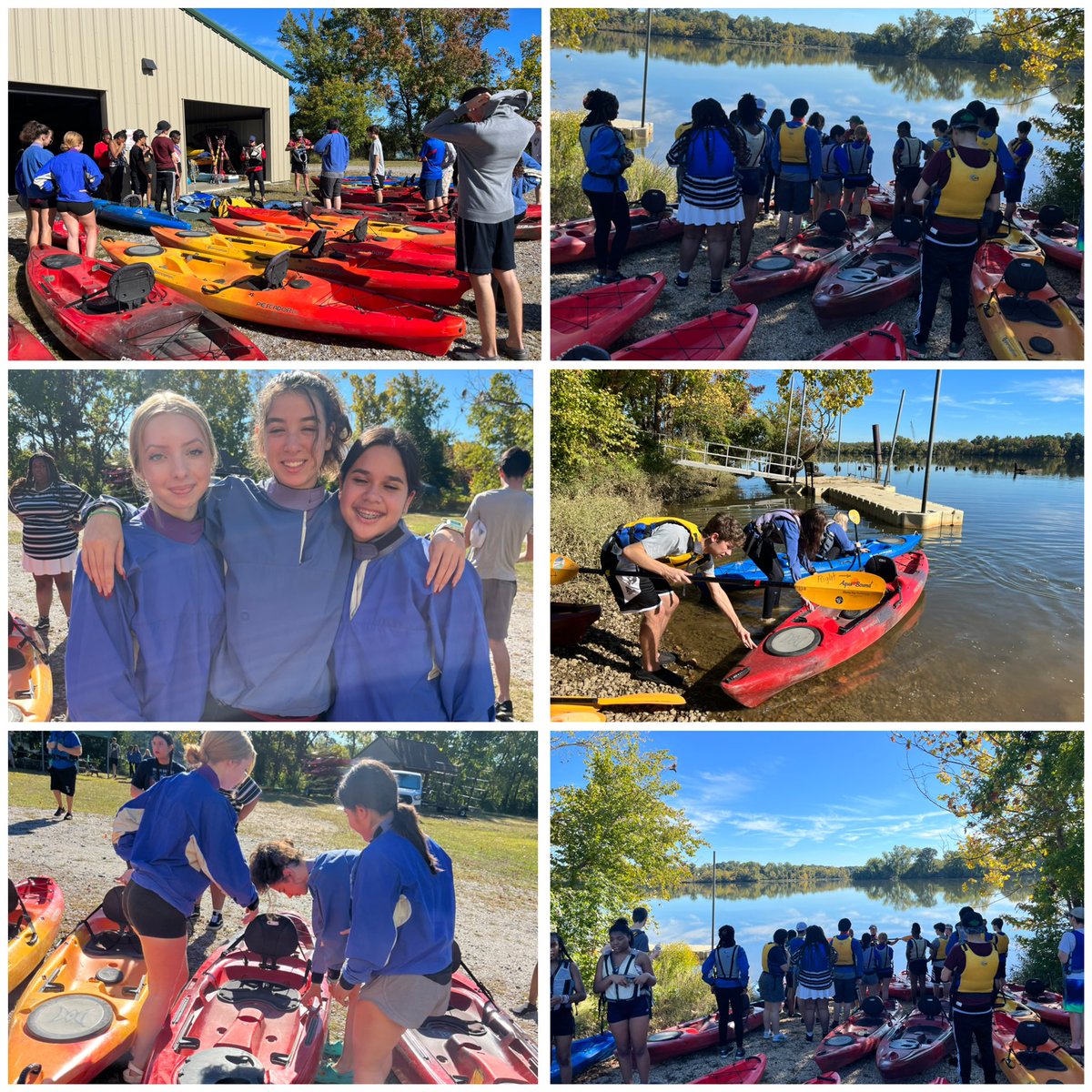 TdhsPe's tweet photo. 10th grade PE classes had a blast kayaking today. Thanks to @ChesterfieldPR for the opportunity for our kids to try something new. What a beautiful day on the water. @GoTDKnights https://t.co/fZrfEmY4F7